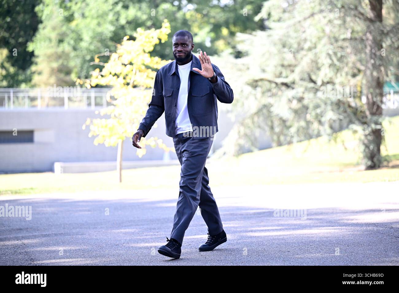 04 Dayot UPAMECANO (fra) lors de l’arrivée et de la séance d’entraînement de la Fédération française de football à l’INF Clairefontaine le 1er septembre 2025 à Clairefontaine, France. (Photo Anthony Bibard/FEP/Icon Sport) Banque D'Images
