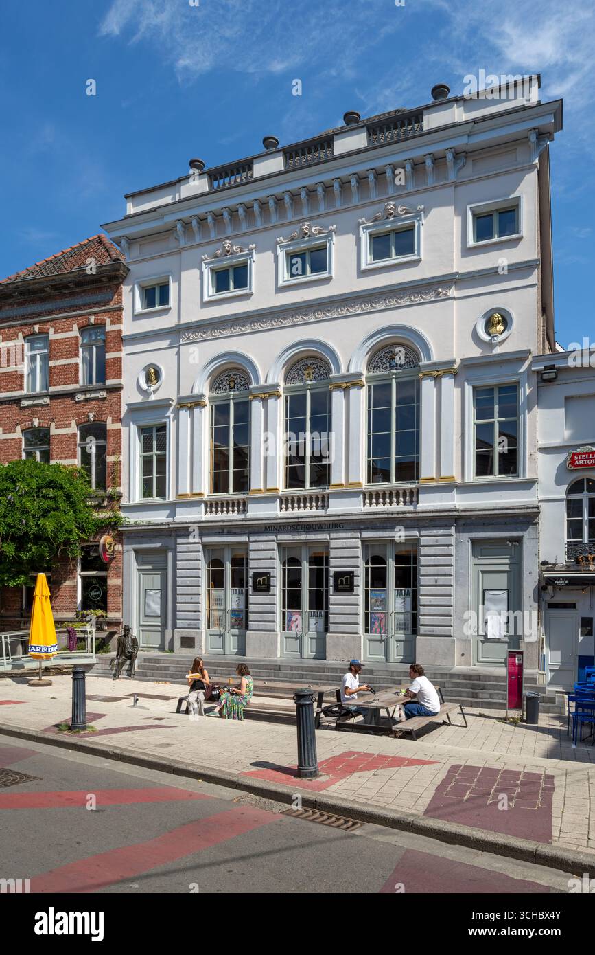 Théâtre Minardschouwburg / Minard du XIXe siècle dans la ville de Gand, Flandre orientale, Belgique Banque D'Images