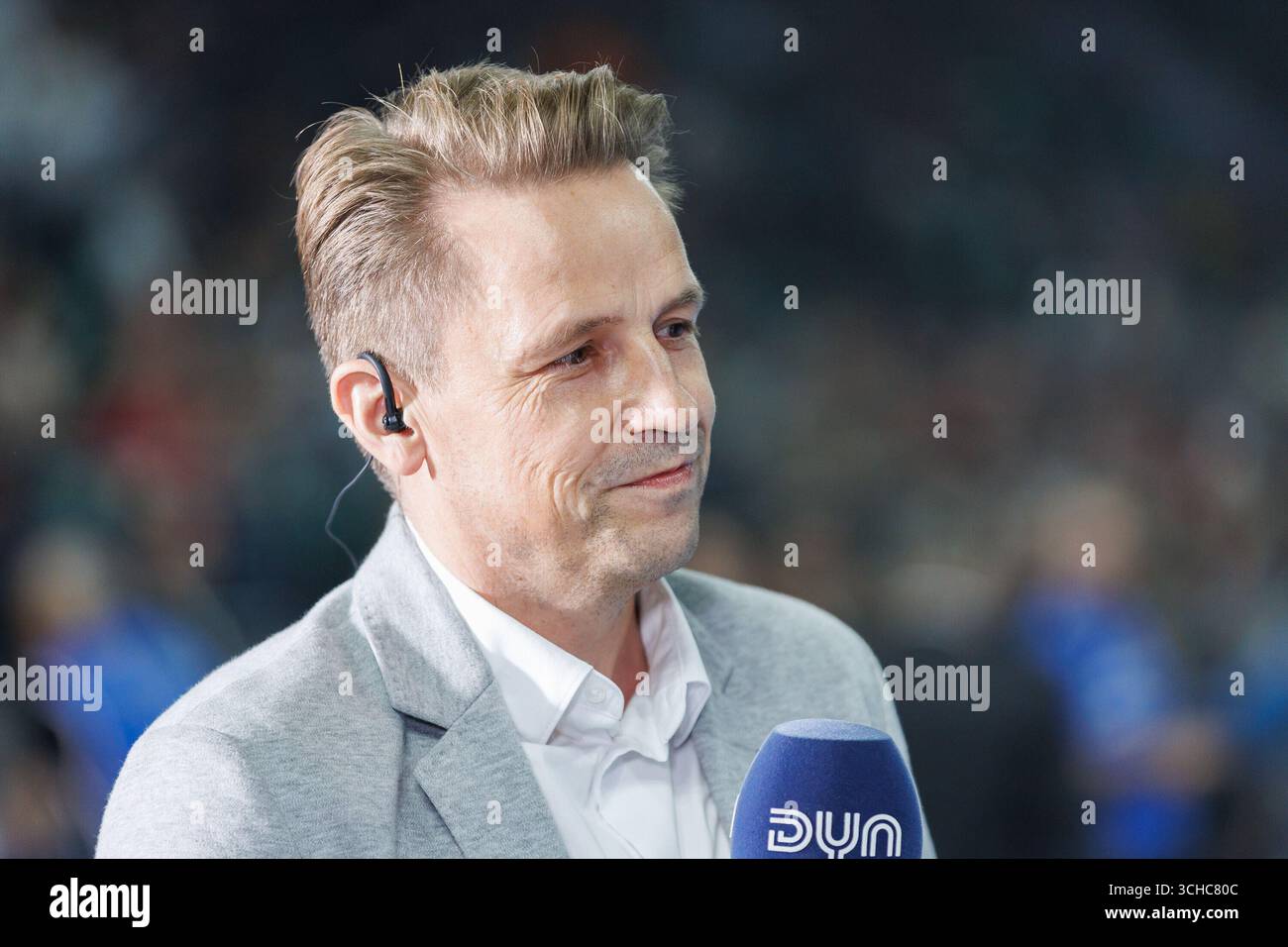 Christoph Wendt.Geschäftsführer Handball Bundesliga Frauen (HBF), beim interview, TV, 23.08.2025, München (Allemagne), handball Super Cup der Frauen 2025 Banque D'Images