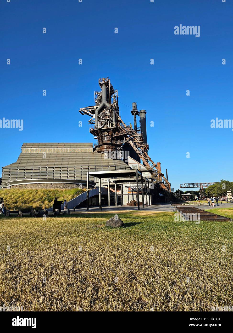 Monterrey, Nuevo Leon, Mexique - 29 juillet 2025 : Musée de l'acier sur l'histoire de l'industrie sidérurgique à Monterrey, Nuevo Leon, à l'intérieur du parc Fundidora Banque D'Images