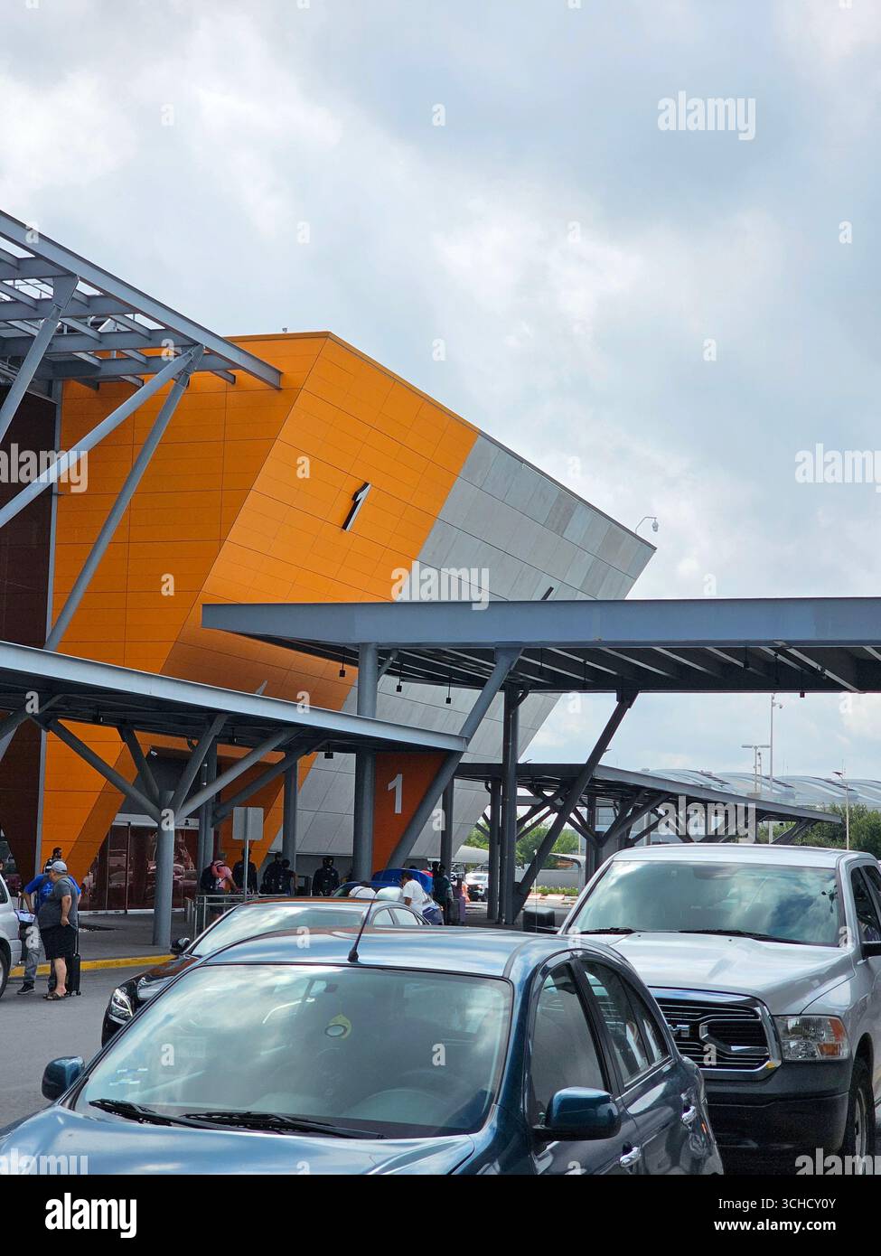 Monterrey, Nuevo Leon, Mexique - 27 juillet 2025 : Monterrey General Mariano Escobedo International Airport MTY, le principal aéroport de Nuevo Leon Banque D'Images