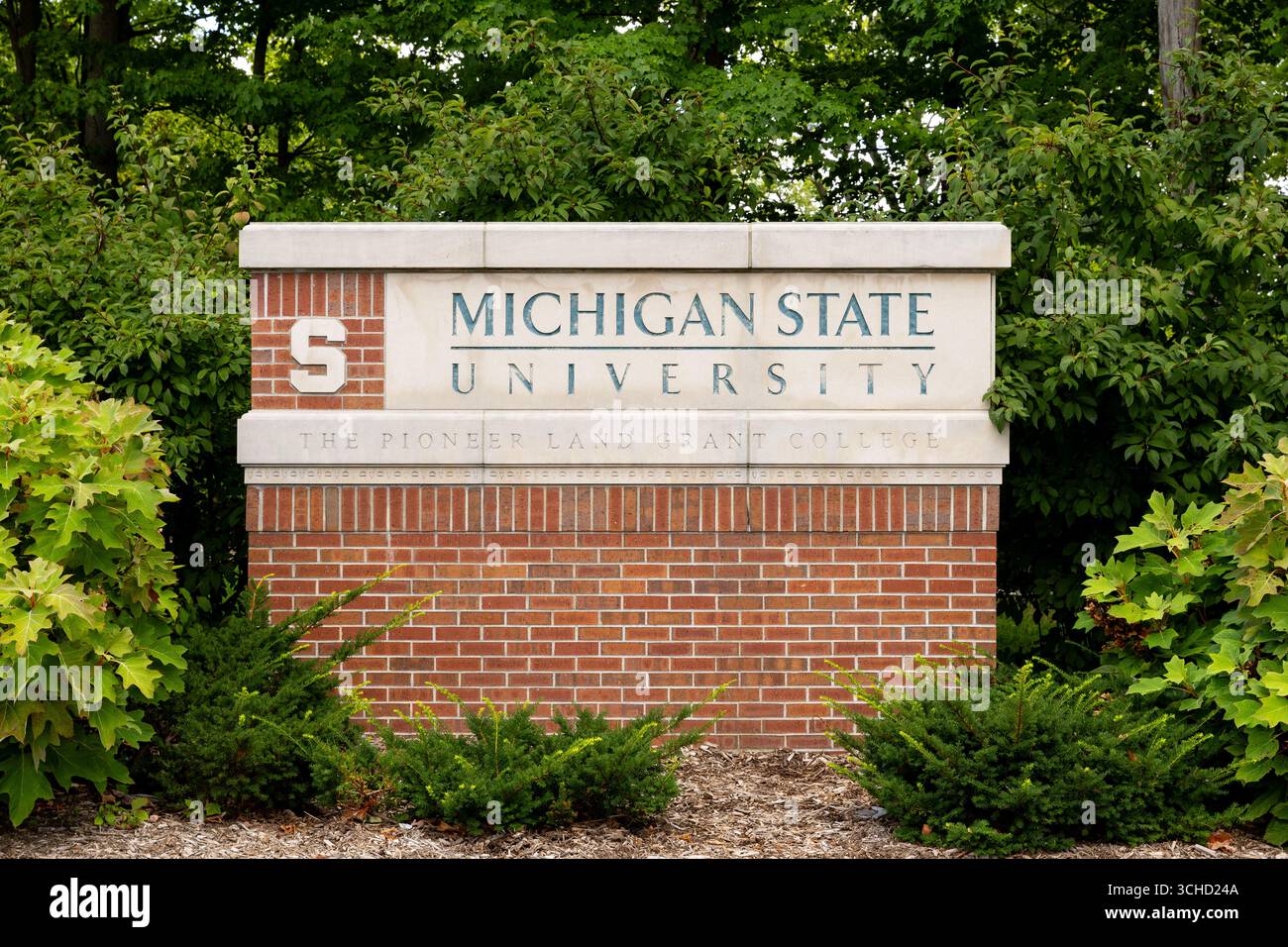 Michigan State University est une université de recherche publique qui a été fondée en 1855. Banque D'Images Michigan State University est une université de recherche publique qui a été fondée en 1855. Banque D'Images