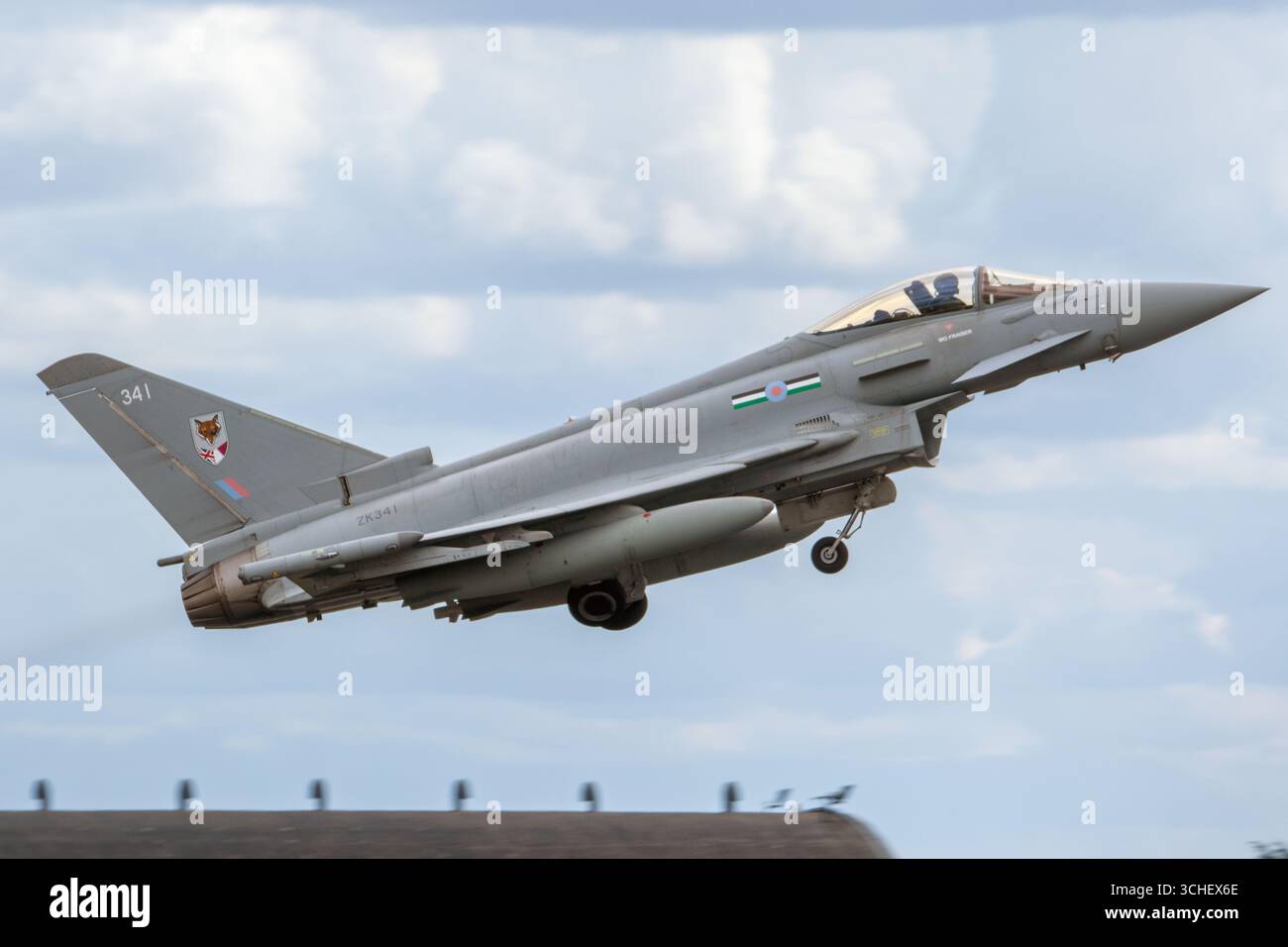 Typhon du 12e escadron à la RAF Coningsby Banque D'Images