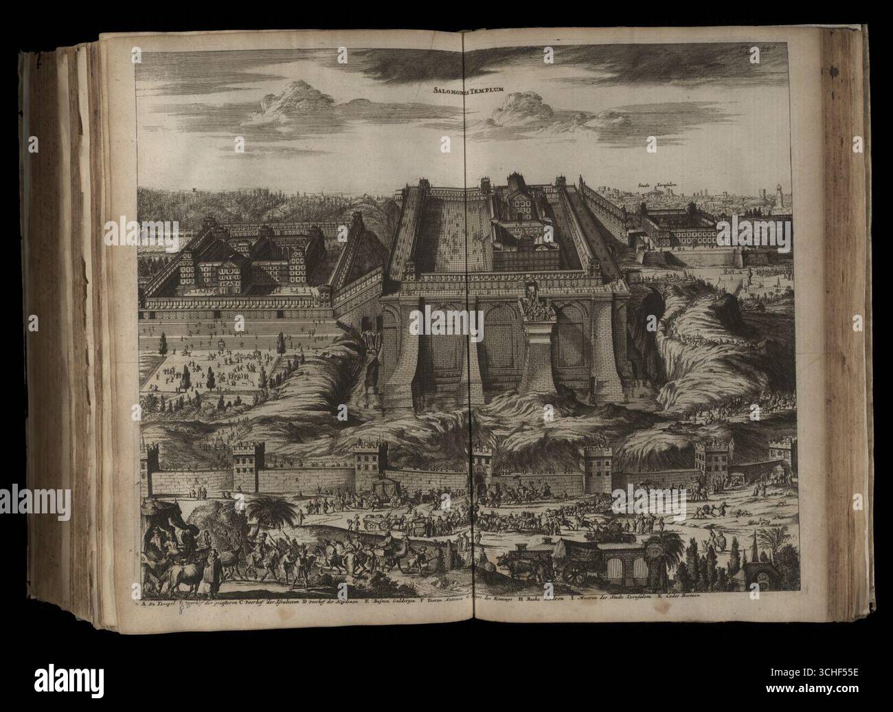 Olfert Dapper, Salomonis Templum Banque D'Images