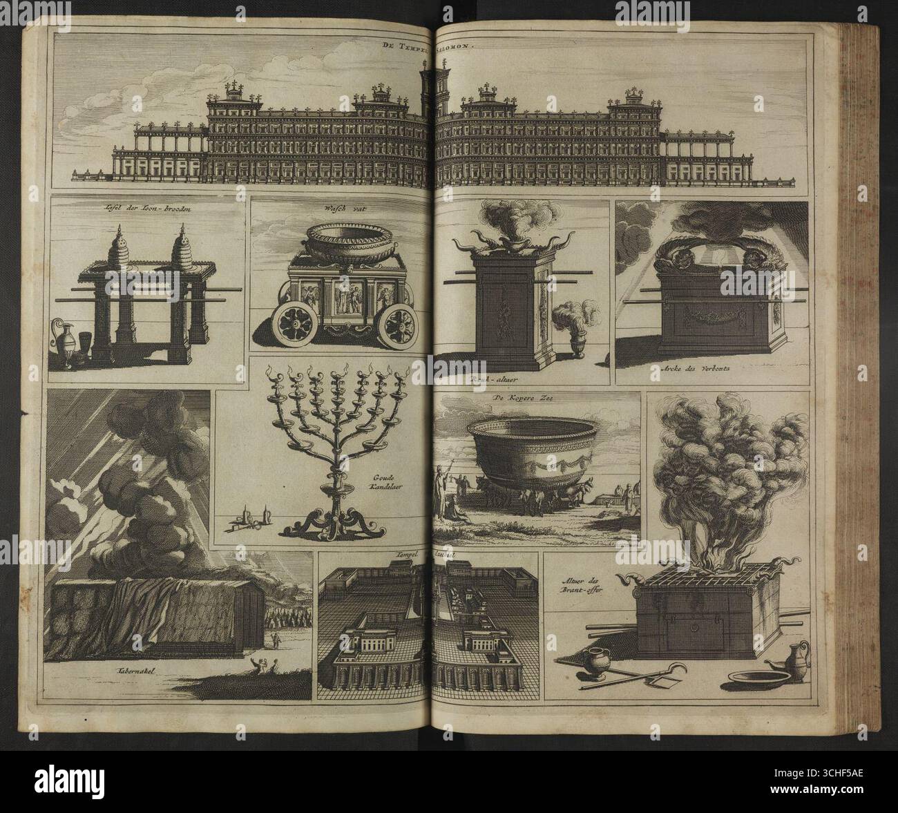 Olfert Dapper, Salomonis Templum Banque D'Images