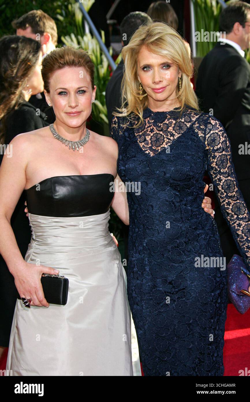 Patricia et Rosanna Arquette lors de la 64e cérémonie des Golden Globe Awards au Beverly Hilton Hotel à Los Angeles, le 15 janvier 2007 Banque D'Images