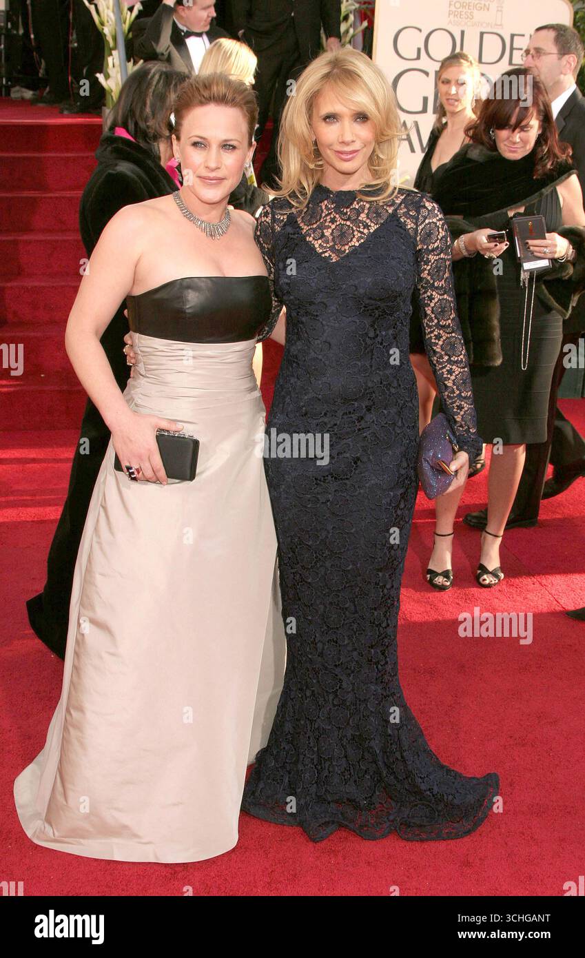 Patricia et Rosanna Arquette lors de la 64e cérémonie des Golden Globe Awards au Beverly Hilton Hotel à Los Angeles, le 15 janvier 2007 Banque D'Images