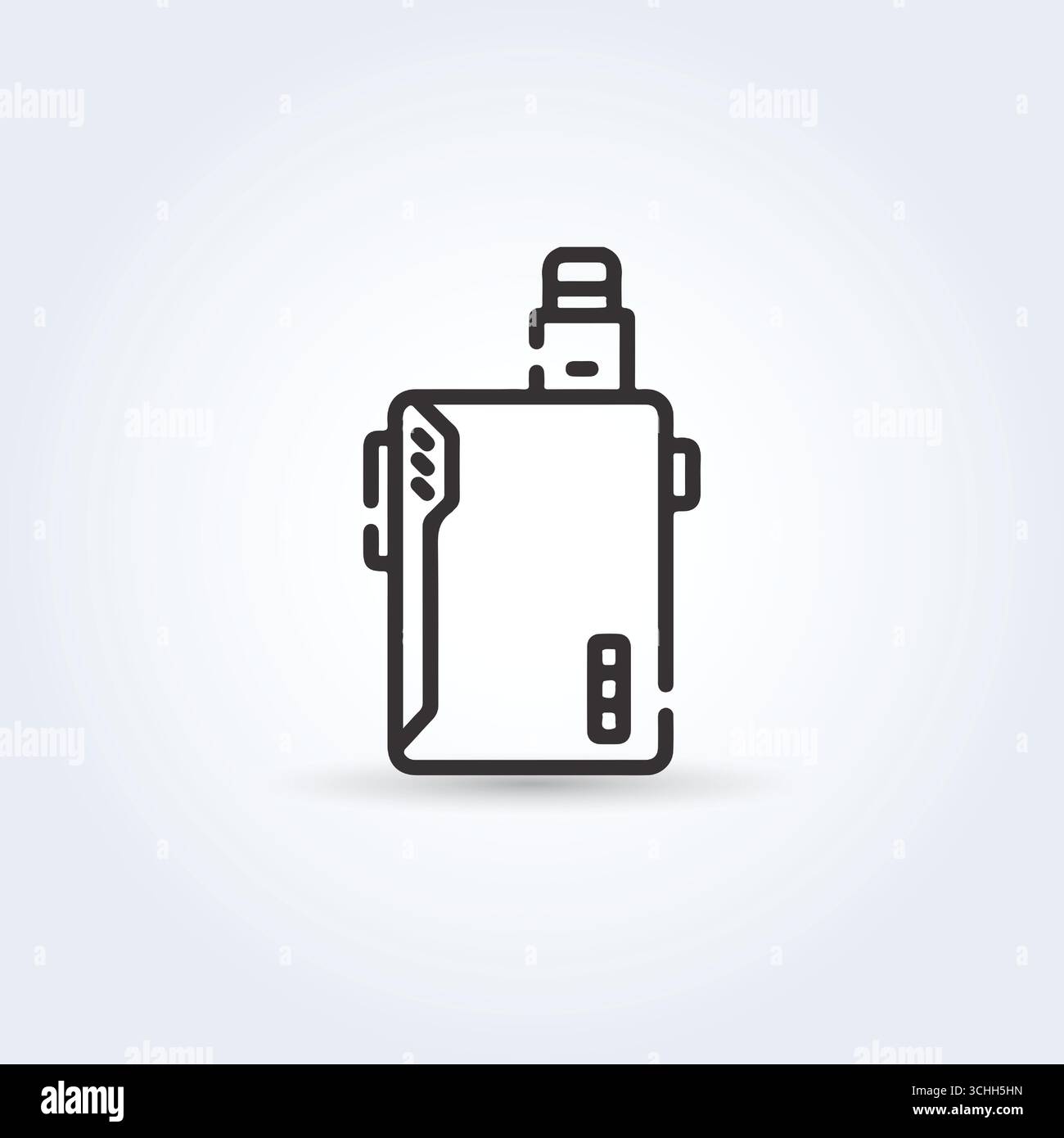 E fumeur de cigarette Banque d'images vectorielles - Alamy