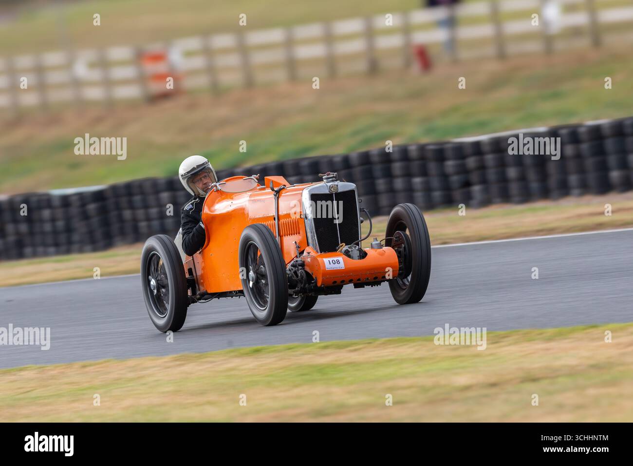 Le Vintage Sports car Club, V.S.C.C. course Day sur le circuit de Mallory Park, Leicestershire, Angleterre, Royaume-Uni, août, 2025 Banque D'Images
