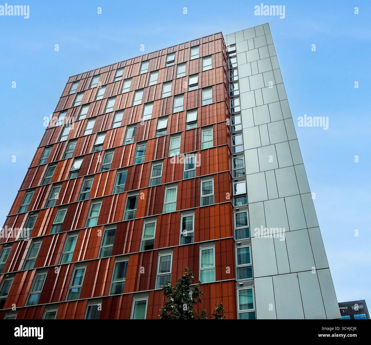 Appartements dans le développement Bolands Mills, Dublin, Irlande, fournis par Google à Clúid Housing pour des logements abordables pour les travailleurs clés de la ville. Banque D'Images