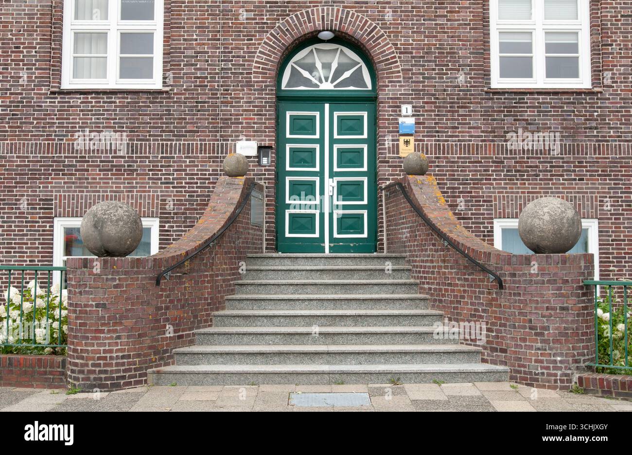 Façade d'un bâtiment historique à Cuxhaven, Allemagne Banque D'Images