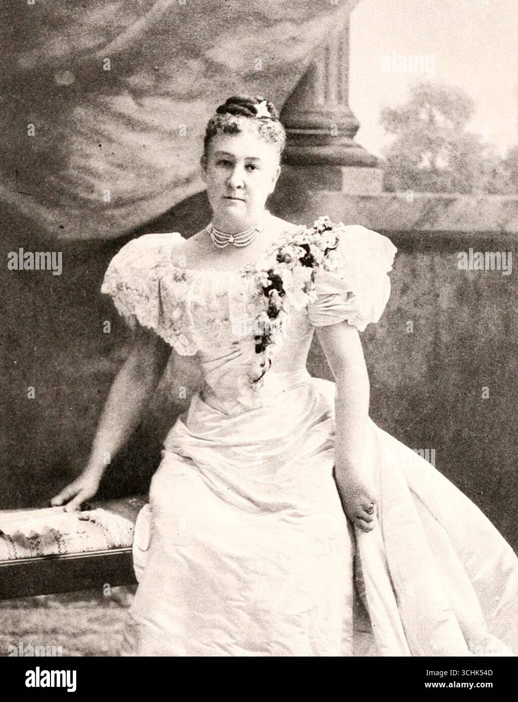 Jennie Hobart, née Tuttle - deuxième dame des États-Unis d'Amérique 1897 - 1899 Banque D'Images