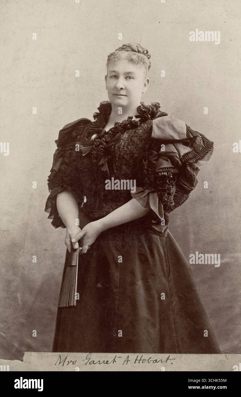 Jennie Hobart, née Tuttle - deuxième dame des États-Unis d'Amérique 1897 - 1899 Banque D'Images