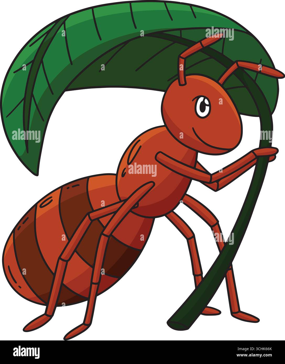 Animal fourmi avec un parapluie feuille de dessin animé Clipart Illustration de Vecteur Animal fourmi avec un parapluie feuille de dessin animé Clipart Illustration de Vecteur