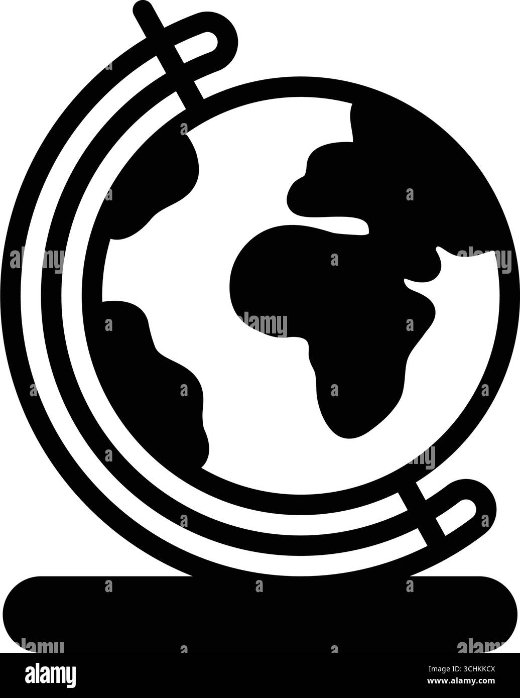 Icône pour globe, globe terrestre Illustration de Vecteur