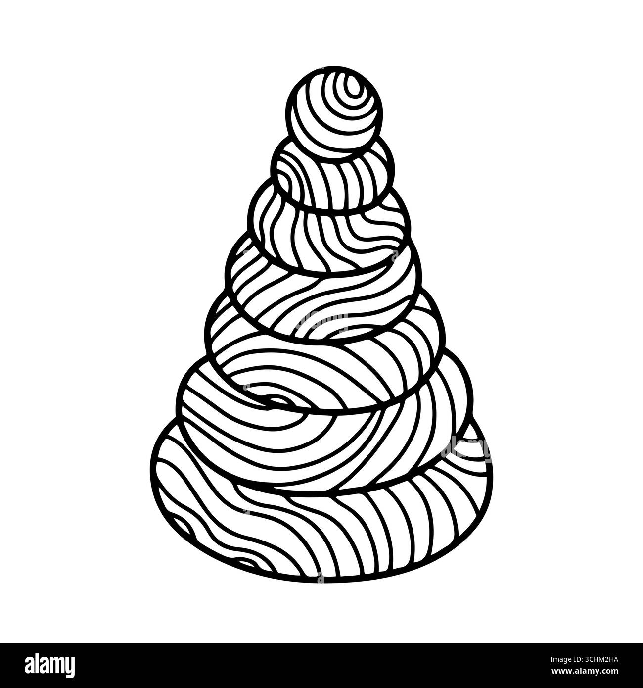 Pyramide Mantesori en bois pour croquis vectoriel pour enfants Illustration de Vecteur