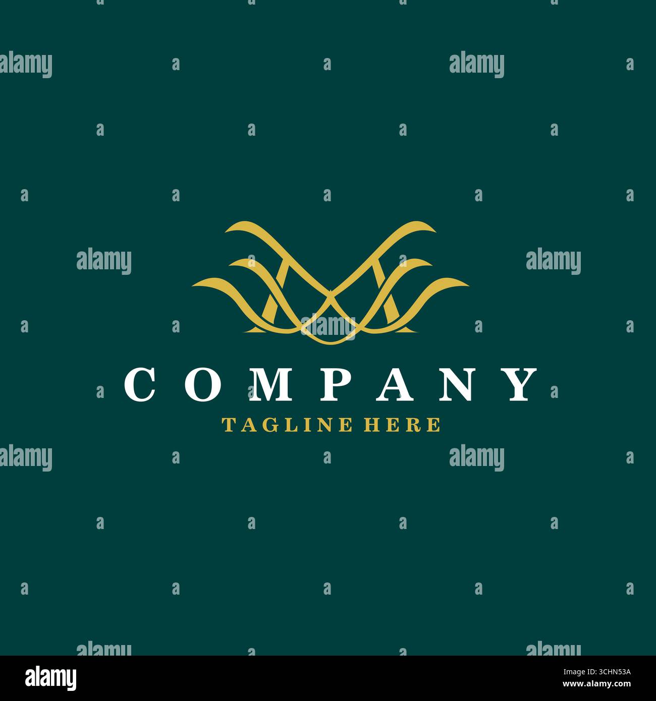 Logo MW ou WM logo design. Monogramme d'initiales de luxe de style classique Illustration de Vecteur