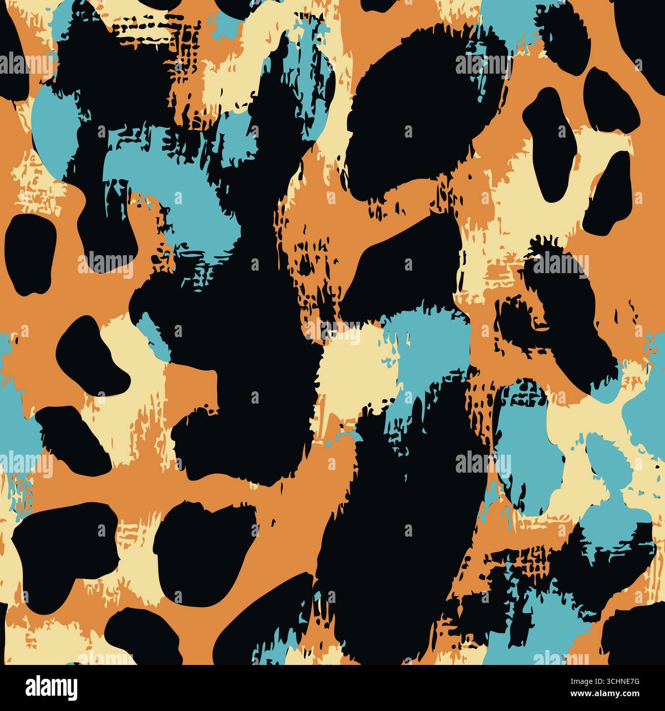 Lignes pointillées dessinées à la main, motif de rayures abstraites sans couture sur fond texturé Illustration de Vecteur