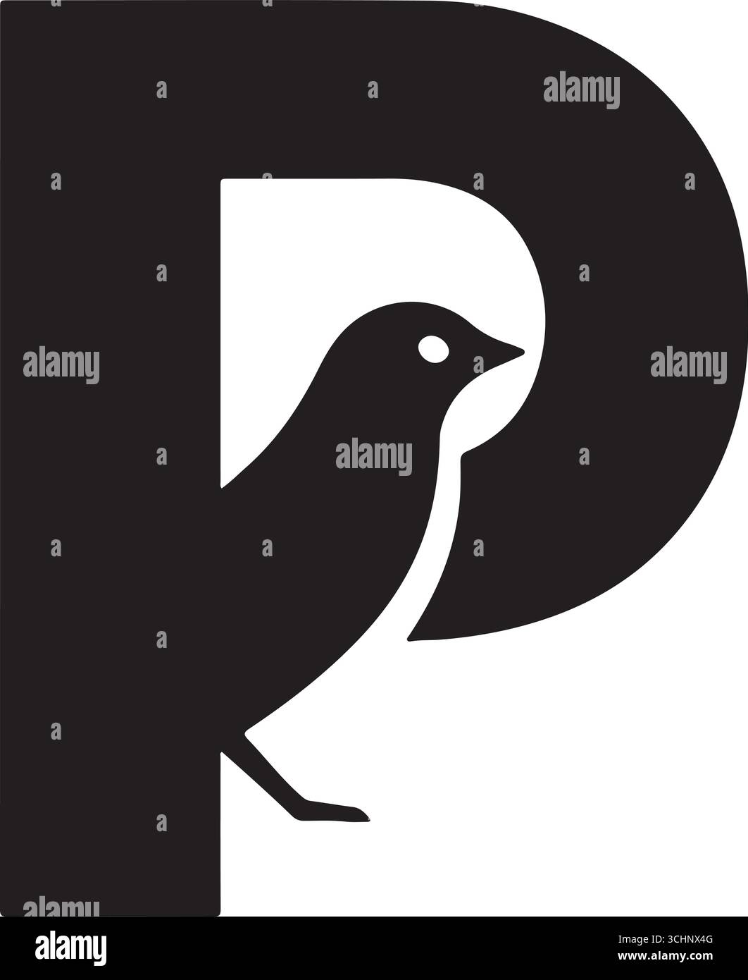 Animal félin noir assis à côté de la lettre I conception de logo vectoriel | illustration de panthère animale professionnelle Illustration de Vecteur