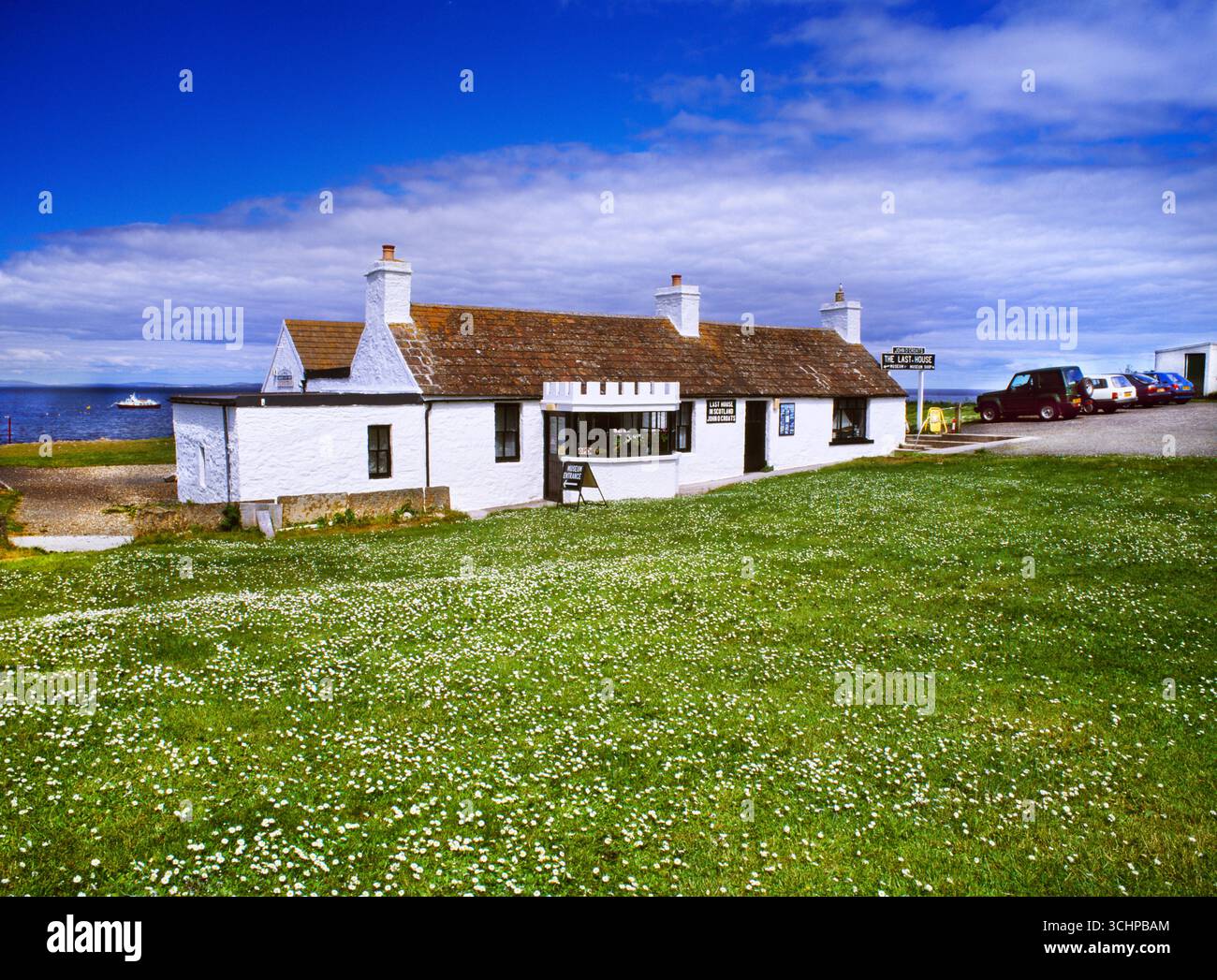 The Last House, The Last House Museum & Cafe, 1997 avant rénovation et changement d'utilisation en John O'Groats Brewery 2019. John o’Groats, chef de Duncansby, Banque D'Images