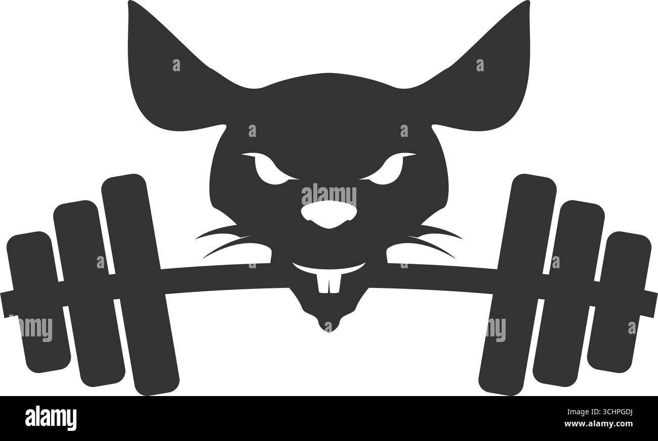 Conception d'illustration d'icône de logo rats Illustration de Vecteur