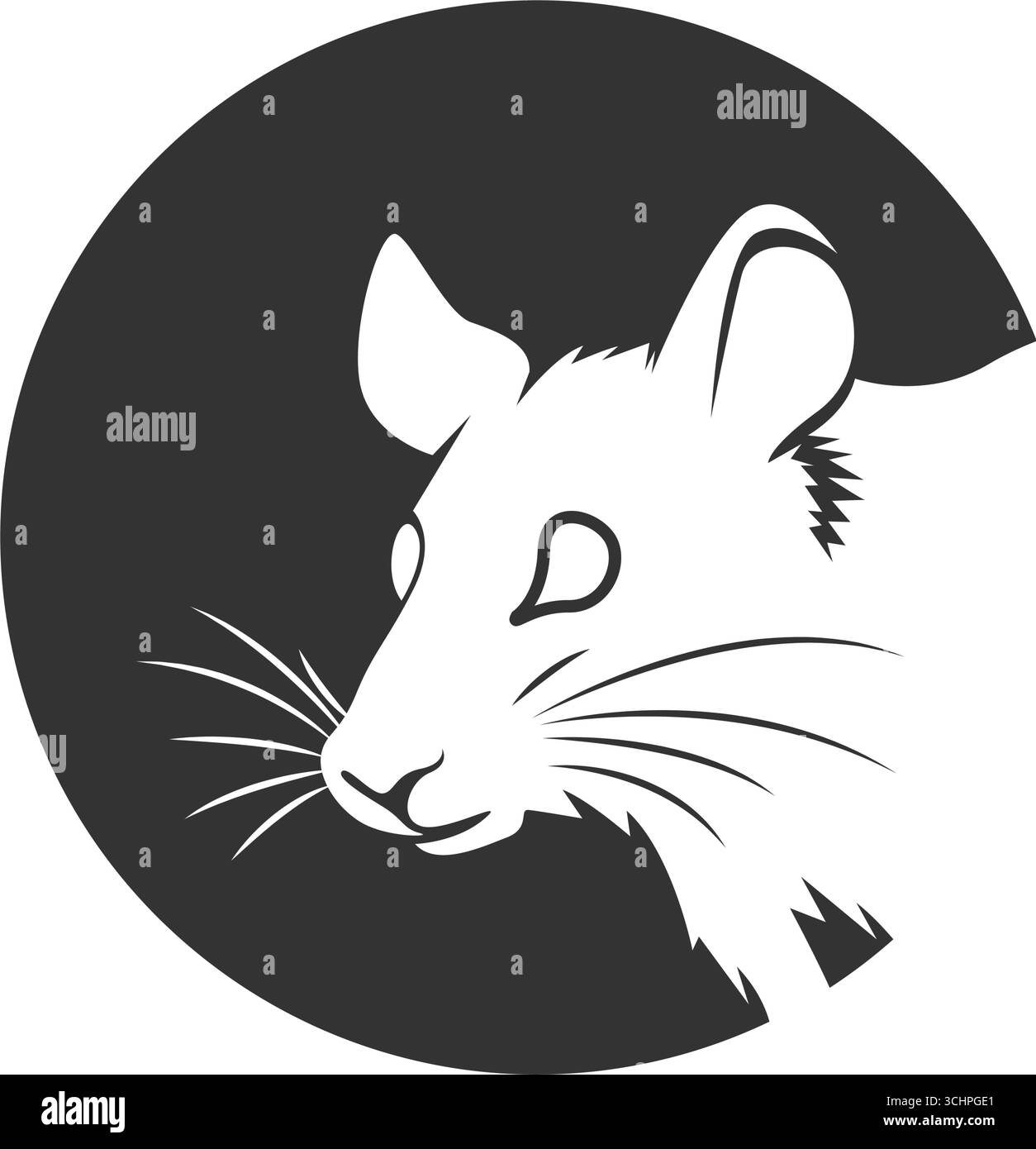 Conception d'illustration d'icône de logo rats Illustration de Vecteur