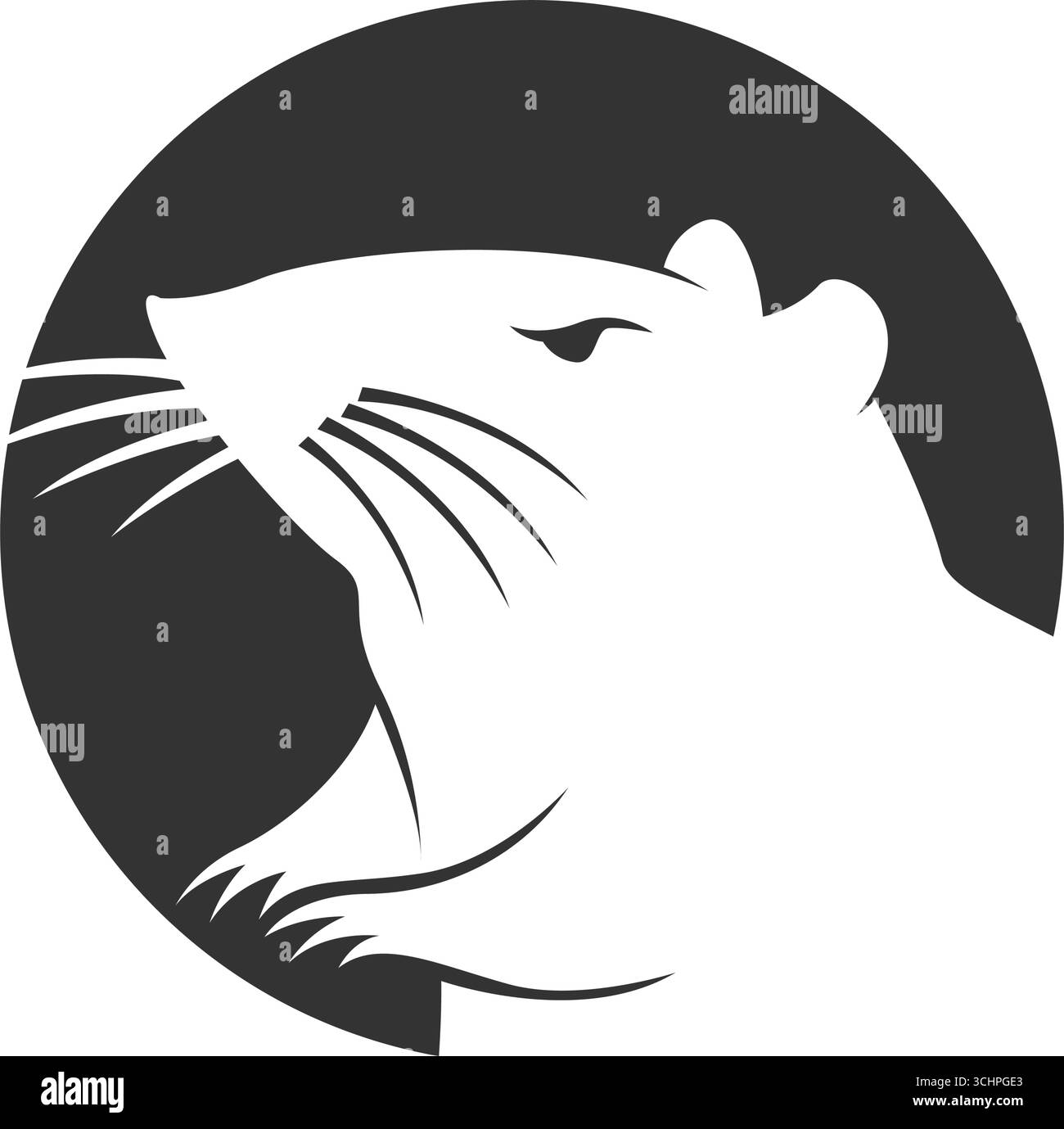 Conception d'illustration d'icône de logo rats Illustration de Vecteur