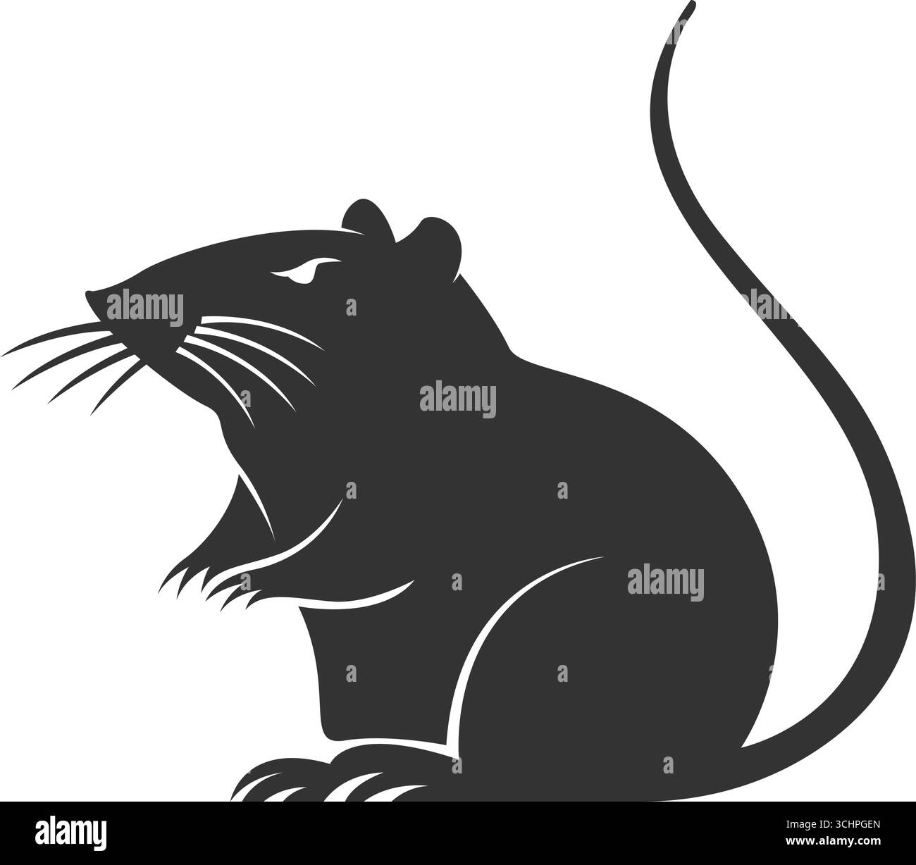 Conception d'illustration d'icône de logo rats Illustration de Vecteur