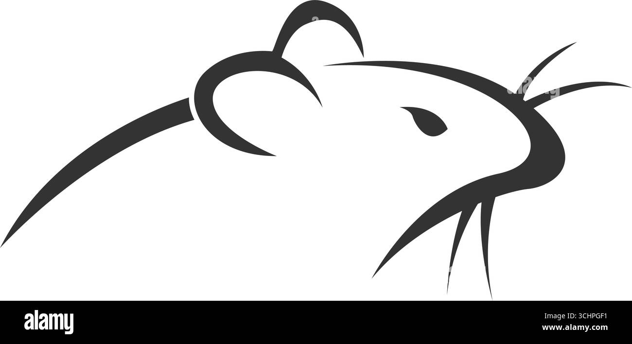 Conception d'illustration d'icône de logo rats Illustration de Vecteur
