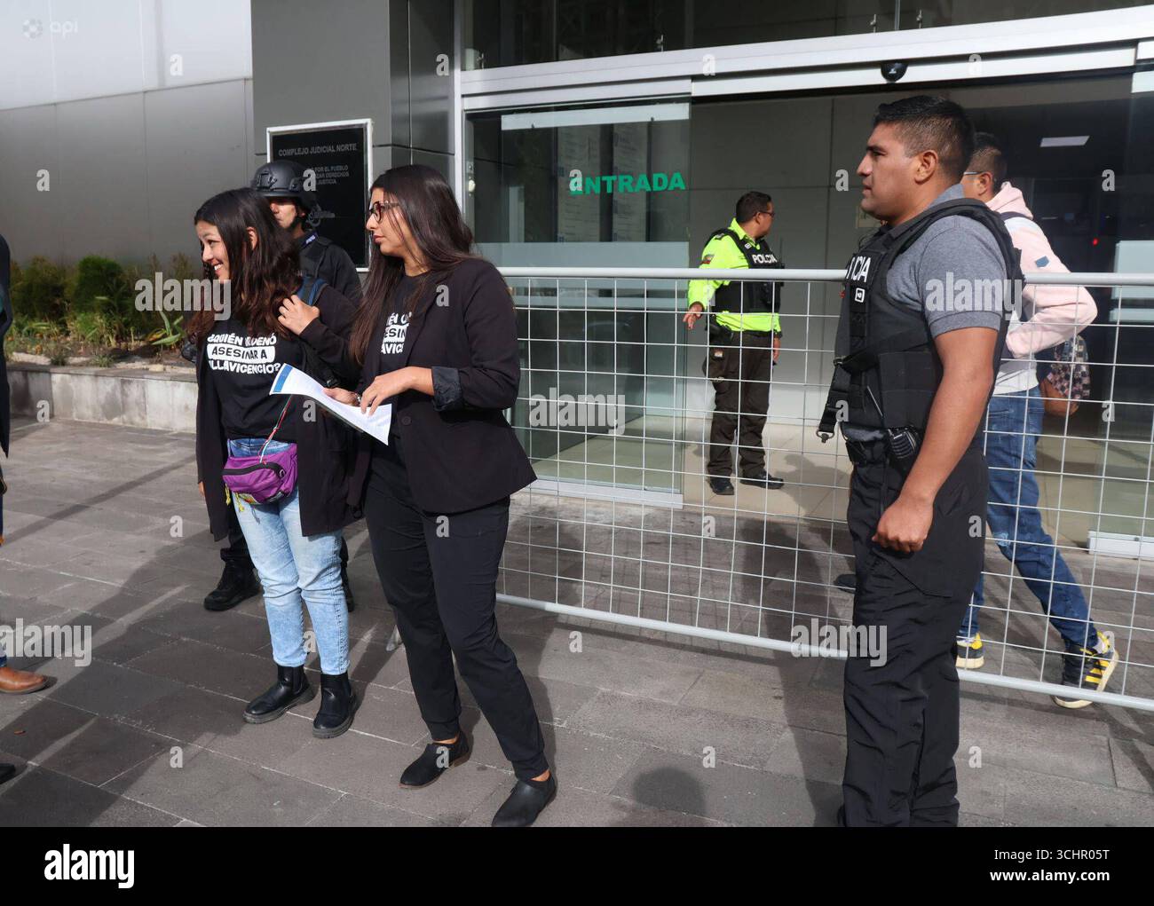 AUDIENCE DE VILLAVICENCIO 02 septembre 2025 Amanda et Tamia Villavicencio ont assisté à l'audience de mise en accusation dans l'affaire Villavicencio au complexe judiciaire QUITO PICHINCHA ECUADOR CLJ AUDIENCIACASOVILLAVICENCIO 22e685da3d031afba6ec93a99c0a5588 Copyright : xHENRYxLAPOx Banque D'Images