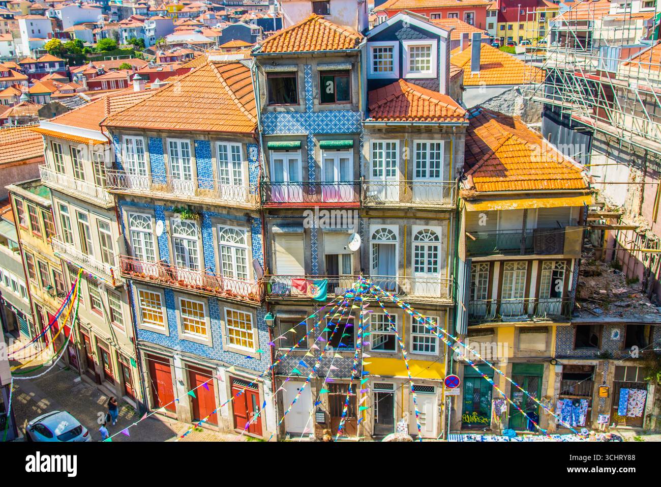 Porto, Portugal - 10 juillet 2025 : le paysage urbain du centre-ville de Porto Portugal Banque D'Images