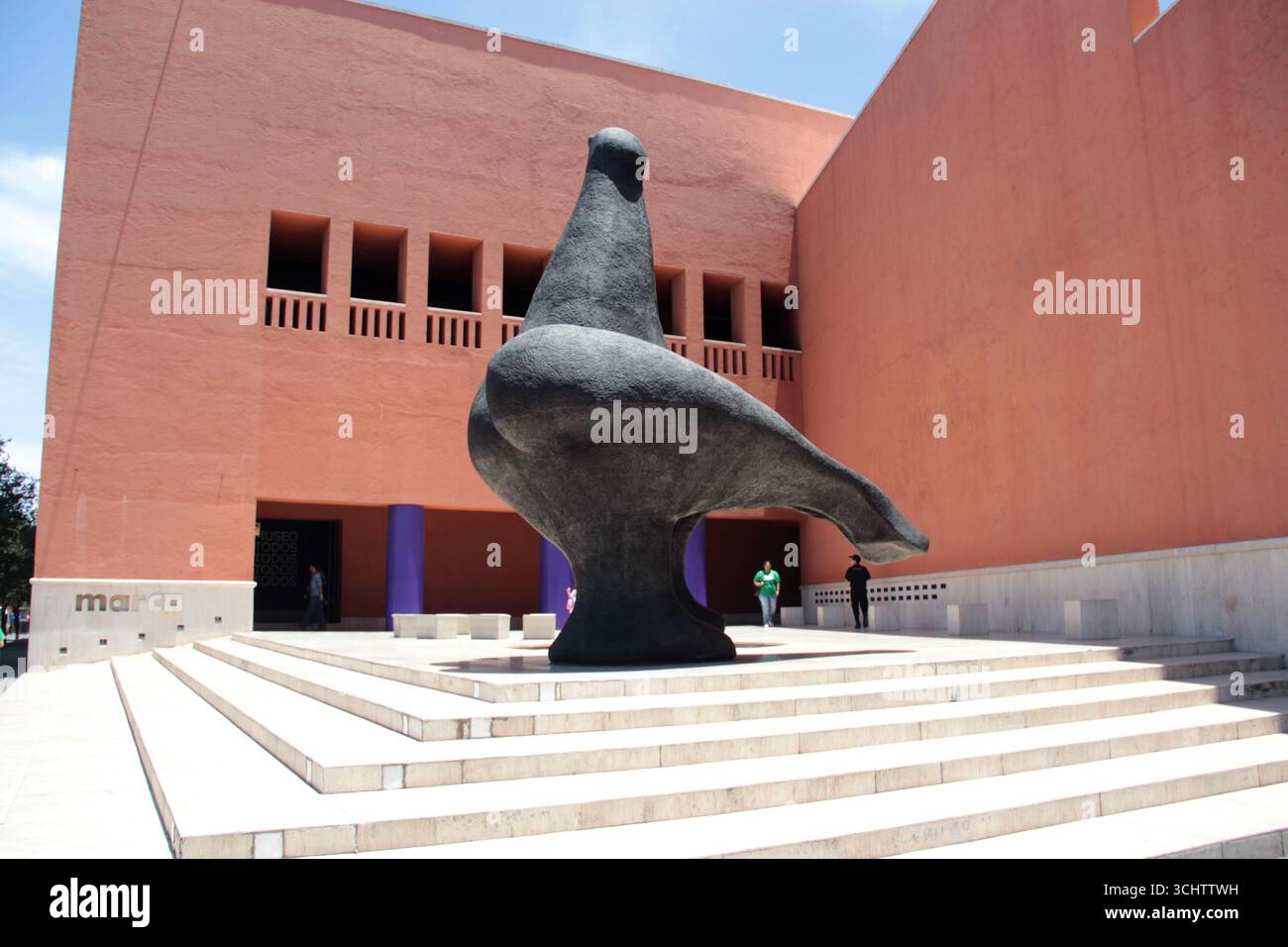 Monterrey, Nuevo Leon, Mexique - juillet 30 2025 : Monterrey Museum of Contemporary Art MARCO, à Monterrey, Nuevo Leon dans le complexe urbain Macroplaza Banque D'Images