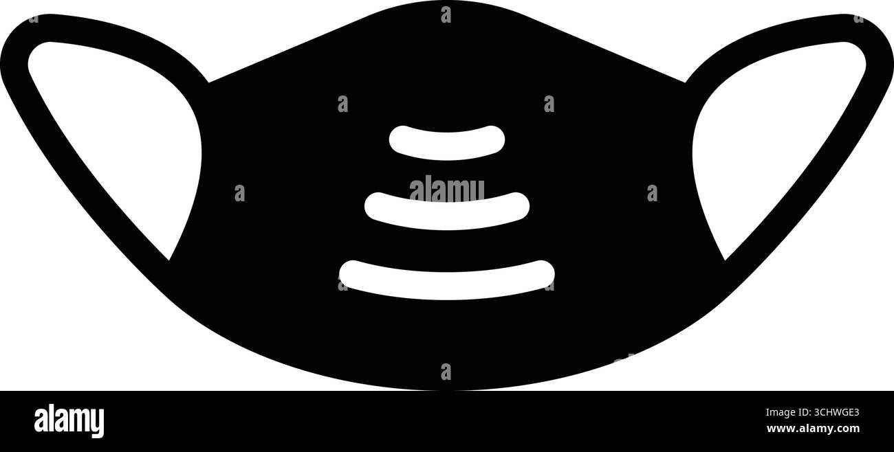 Icône pour masque de protection, masque médical Illustration de Vecteur