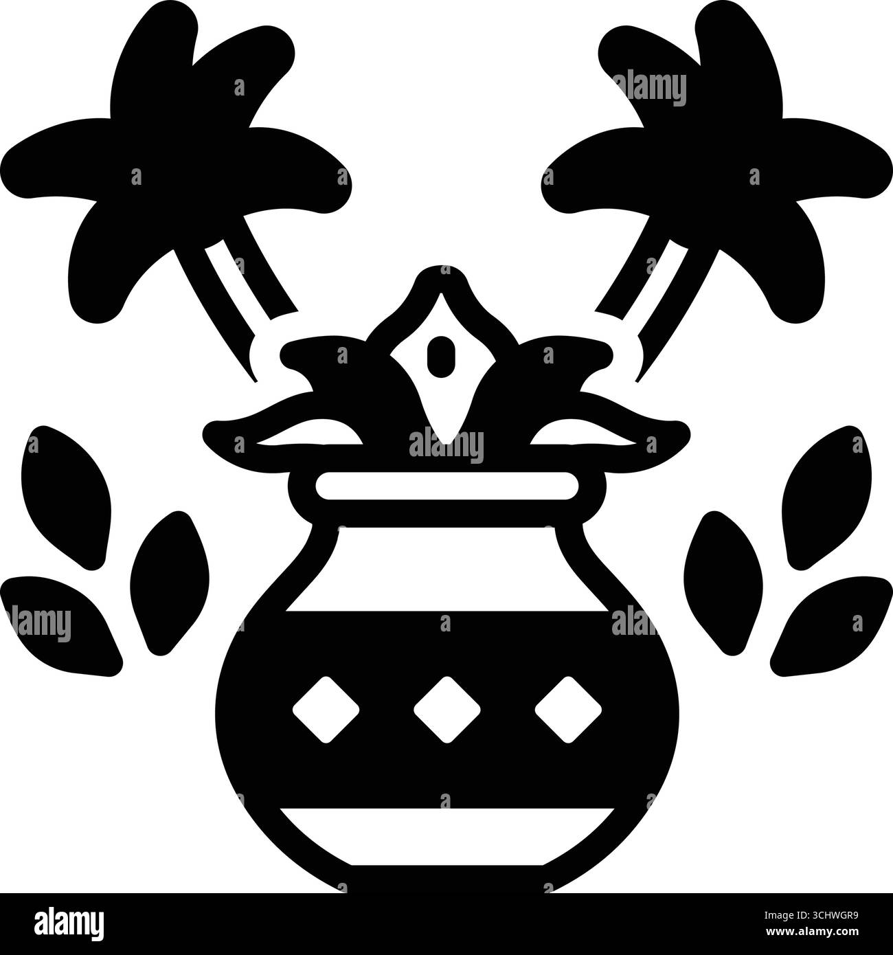 Icône pour pongal, festival des récoltes Illustration de Vecteur