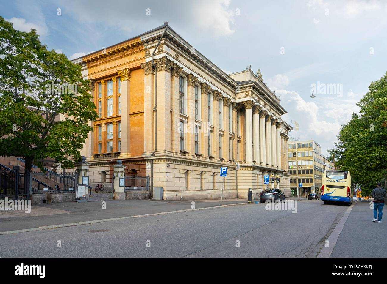Helsinki, Finlande. Août 27 2025. vue extérieure du bâtiment d'archives de l'état dans le centre-ville Banque D'Images