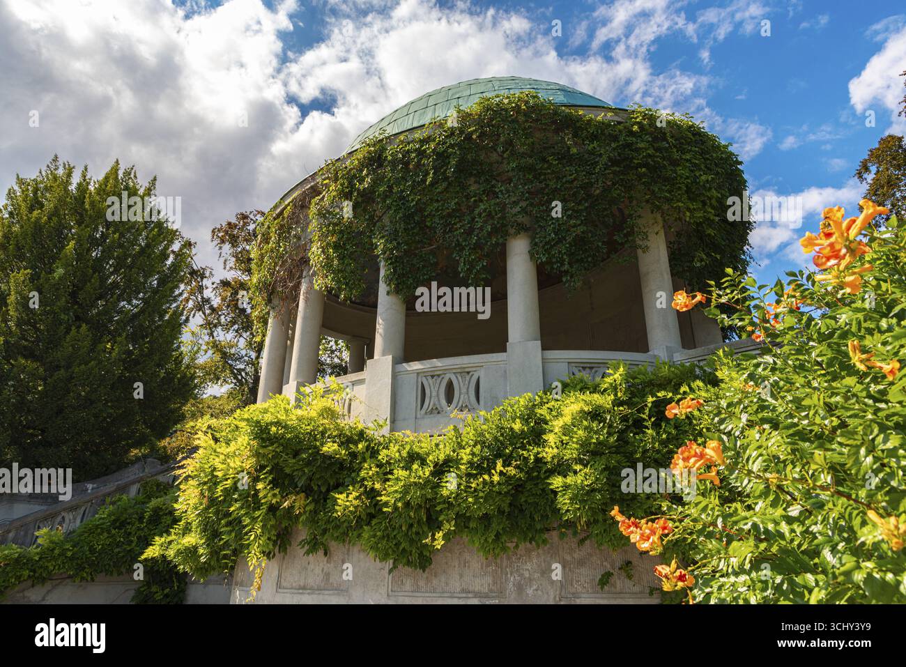 Temple Beethoven dans le jardin thermal Baden, basse-Autriche, Autriche Banque D'Images