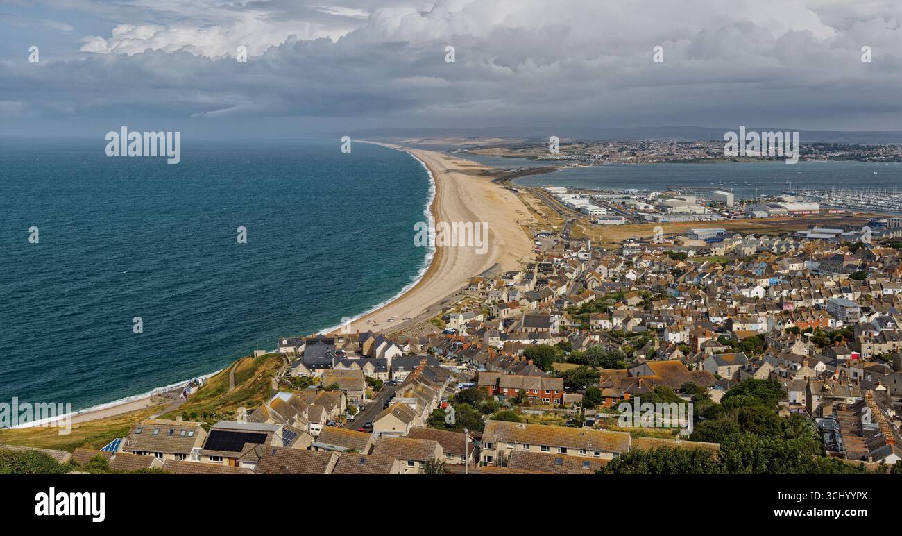 Chesil Beach dans le Dorset Angleterre Royaume-Uni Banque D'Images