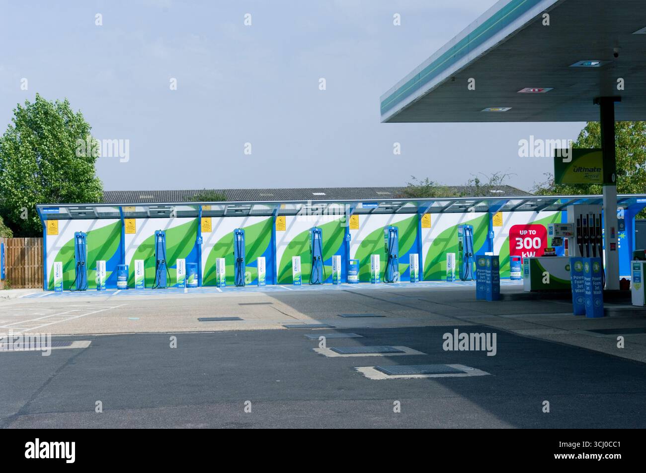 Points de recharge pour voiture électrique Banque D'Images