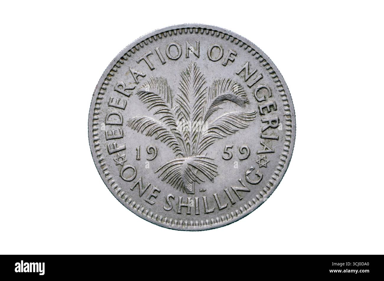 Federation of Nigeria 0ne Shilling coin Banque D'Images
