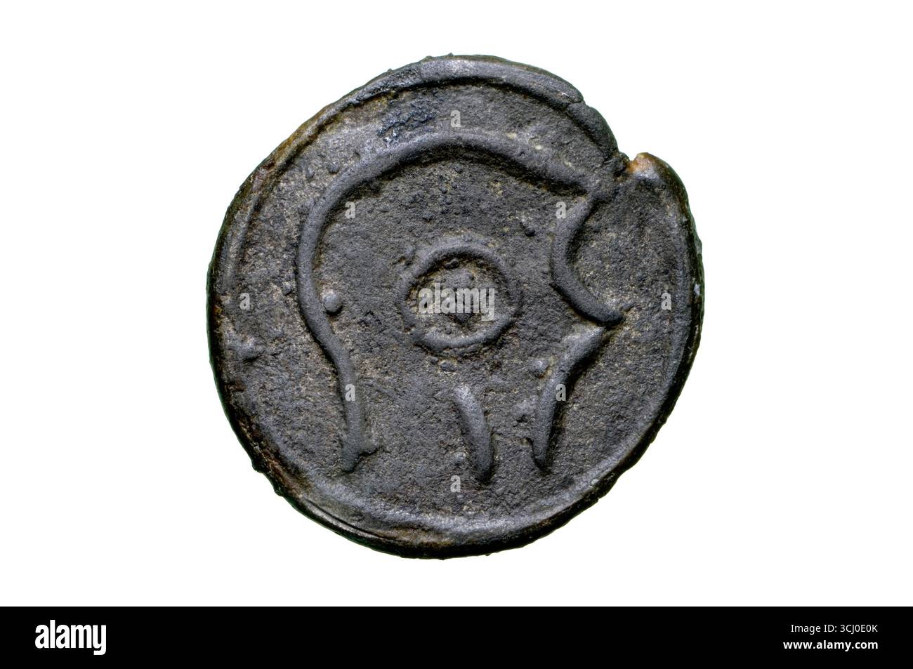 Pièce de l'âge du fer britannique de la tribu Cantii Banque D'Images