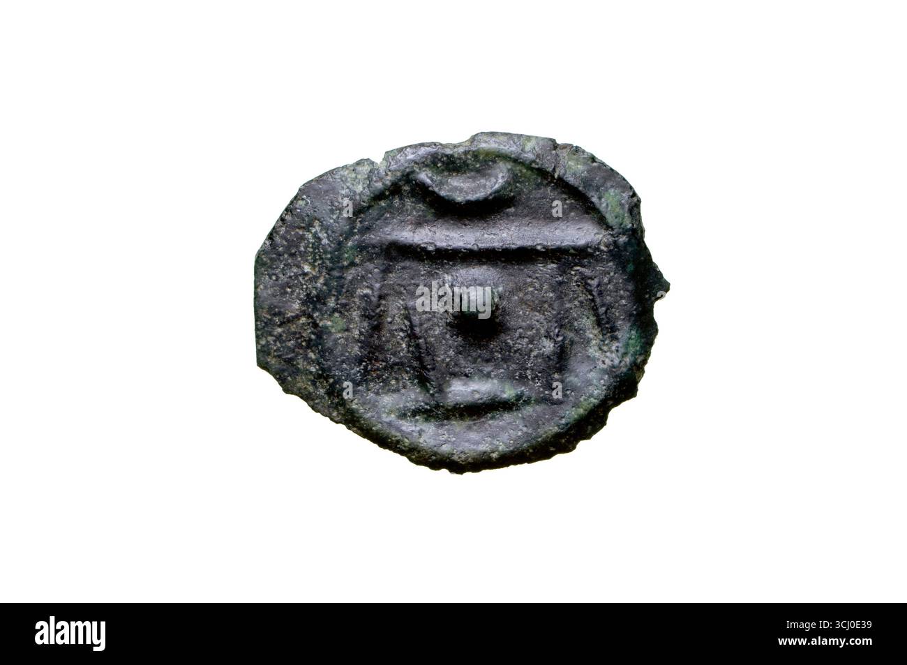 Pièce de l'âge du fer britannique de la tribu Cantii Banque D'Images