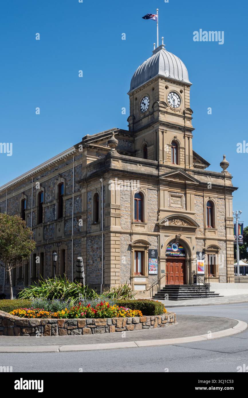 La mairie victorienne à Albany, Australie occidentale. Construit en 1887, l'hôtel de ville d'Albany a été le premier bâtiment civique construit dans la ville. Banque D'Images