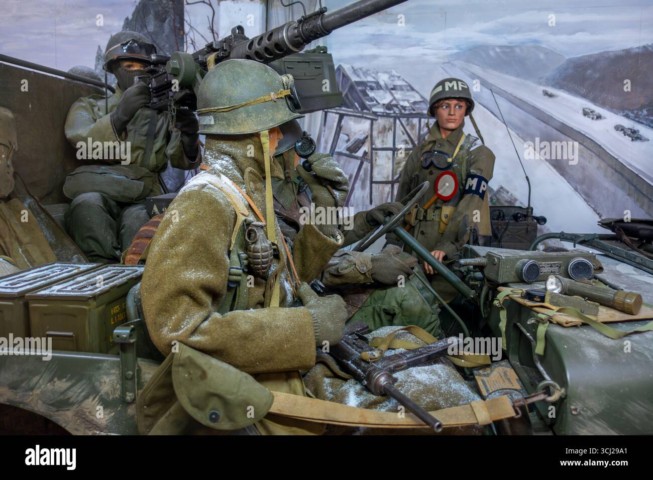 Musée de la bataille des Ardennes / Musée de la bataille des Ardennes dans la ville la Roche-en-Ardenne, province de Luxembourg, Wallonie, Belgique Banque D'Images