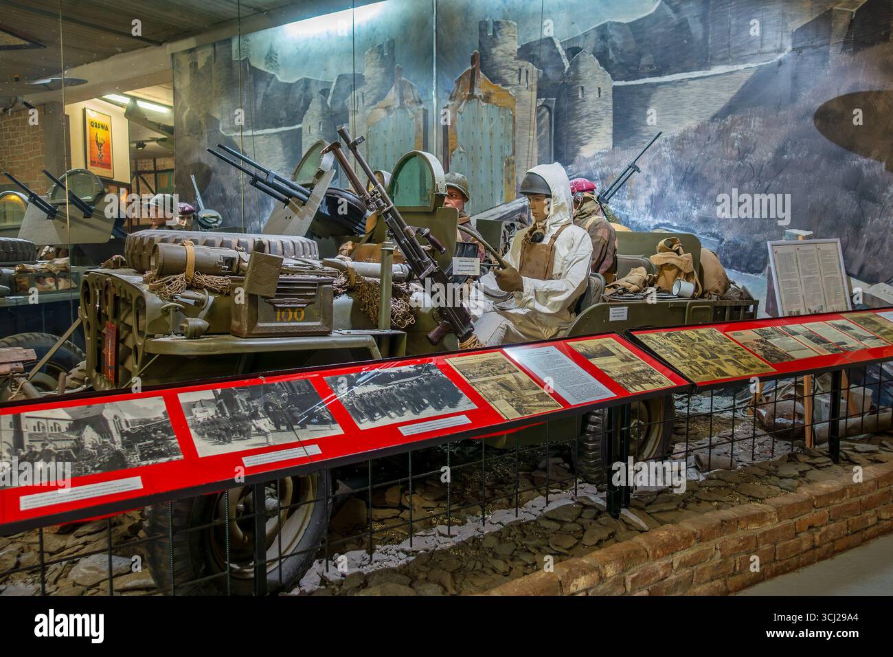 Musée de la bataille des Ardennes / Musée de la bataille des Ardennes dans la ville la Roche-en-Ardenne, province de Luxembourg, Wallonie, Belgique Banque D'Images