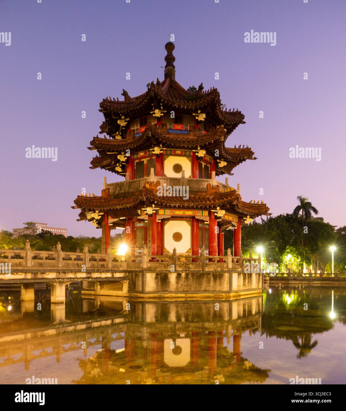 Pagode au 228 Peace Memorial Park, Taipei Banque D'Images