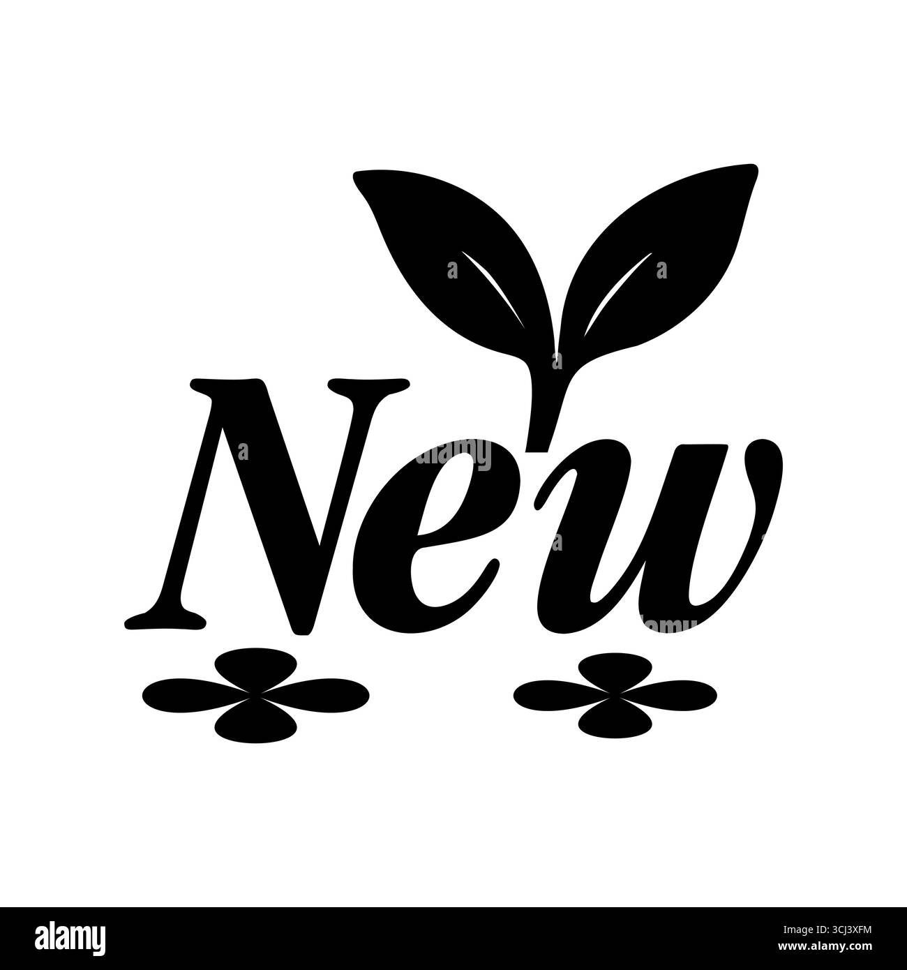 Nouveau motif croissance et feuilles fraîches germées Illustration de Vecteur Nouveau motif croissance et feuilles fraîches germées Illustration de Vecteur
