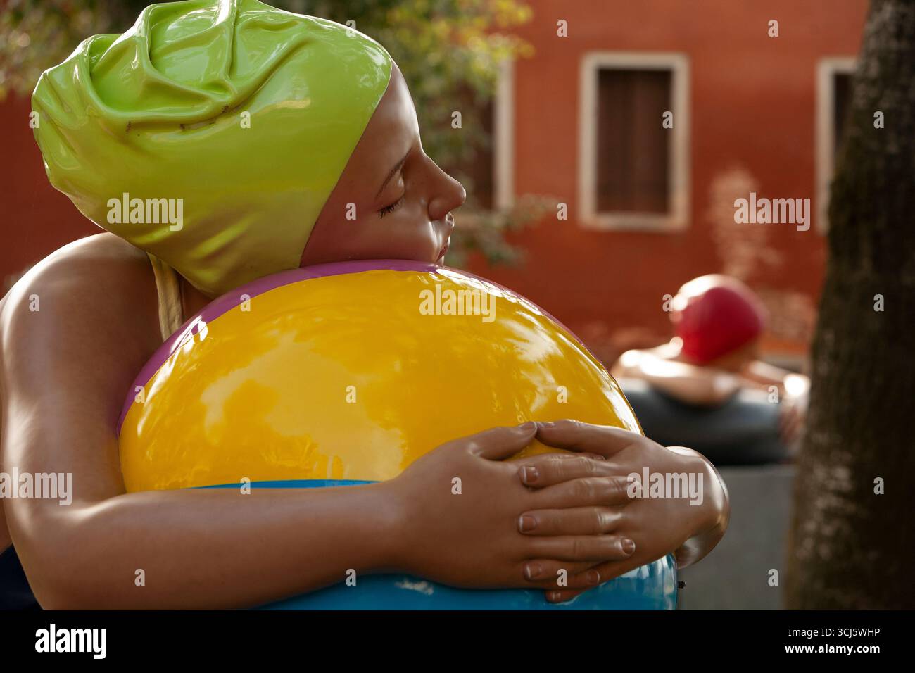 Installation sculpturale de Carole A. Feuerman à Venise au Giardini della Marinaressa. 2017 Banque D'Images