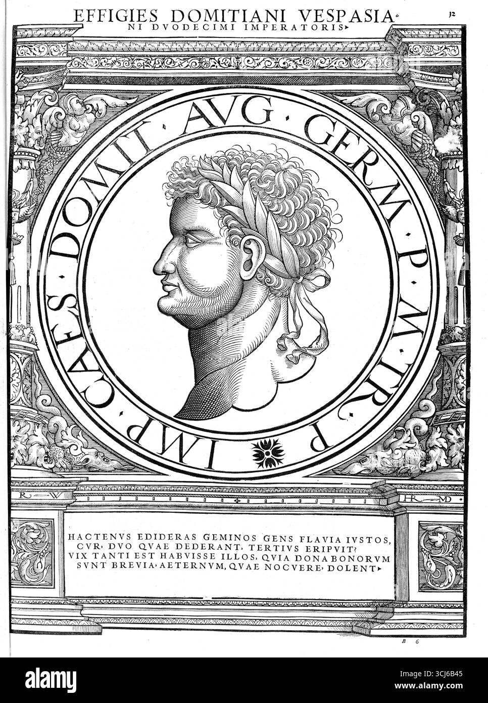 Domitien (né le 24 octobre 51 à Rome, décédé le 18 septembre 96 ibid.) était empereur romain du 14 septembre 81 jusqu'à sa mort, reproduction authentique, restaurée numériquement à partir d'un original du XIXe siècle, date d'enregistrement non indiquée Banque D'Images Domitien (né le 24 octobre 51 à Rome, décédé le 18 septembre 96 ibid.) était empereur romain du 14 septembre 81 jusqu'à sa mort, reproduction authentique, restaurée numériquement à partir d'un original du XIXe siècle, date d'enregistrement non indiquée Banque D'Images