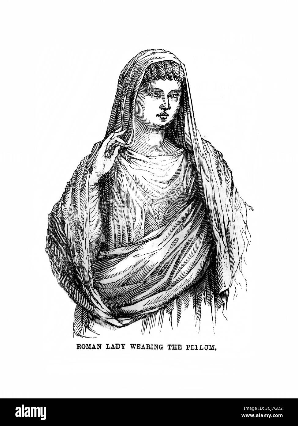 Illustration d'Une dame romaine portant un Pellom de l'Antiquité XIXe siècle la Sainte Bible contenant l'ancien et le Nouveau Testament avec Notes explicatives, R Banque D'Images Illustration d'Une dame romaine portant un Pellom de l'Antiquité XIXe siècle la Sainte Bible contenant l'ancien et le Nouveau Testament avec Notes explicatives, R Banque D'Images