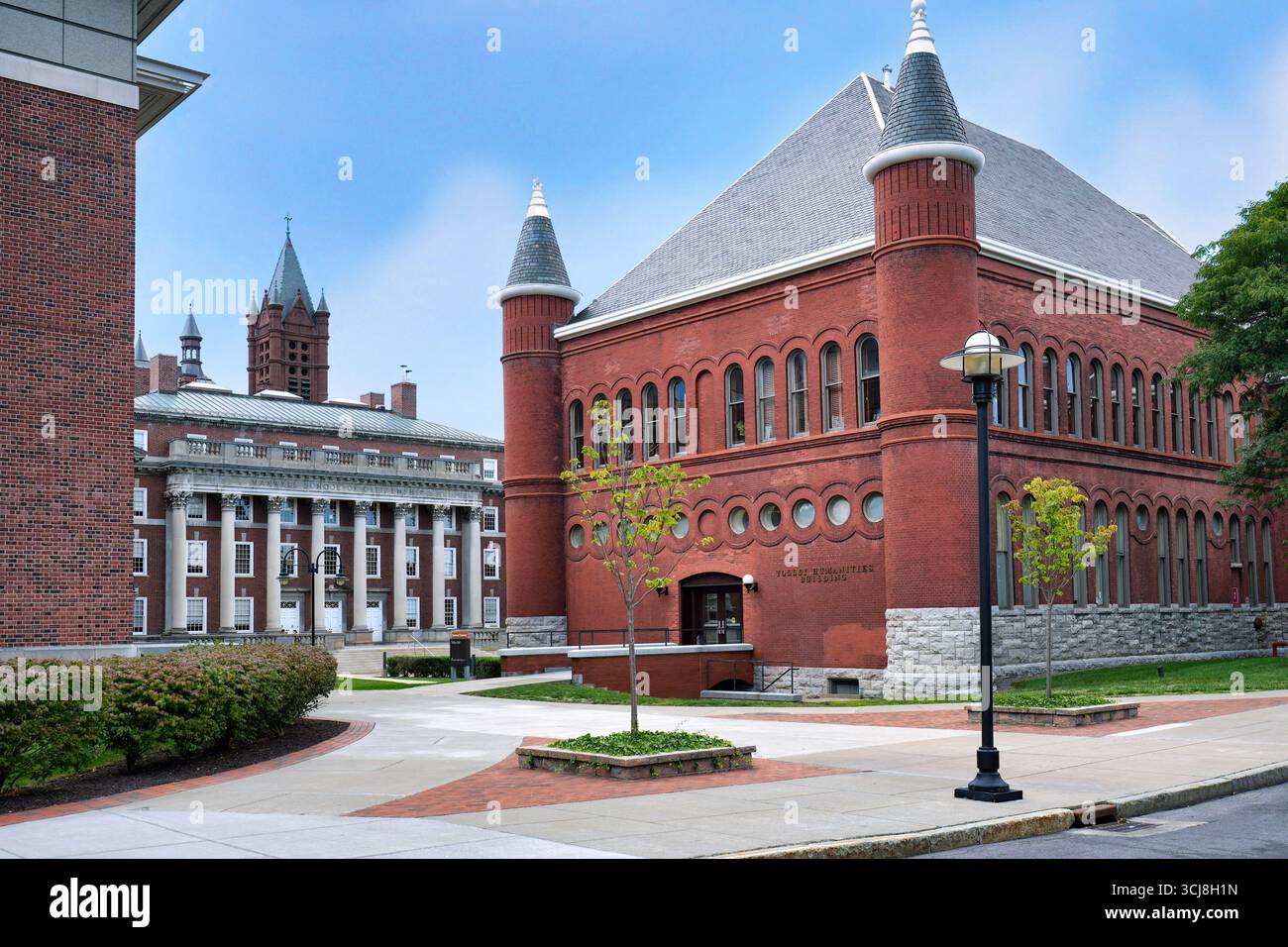 Campus de l'Université de Syracuse avec de vieux bâtiments à Syracuse, New York Banque D'Images